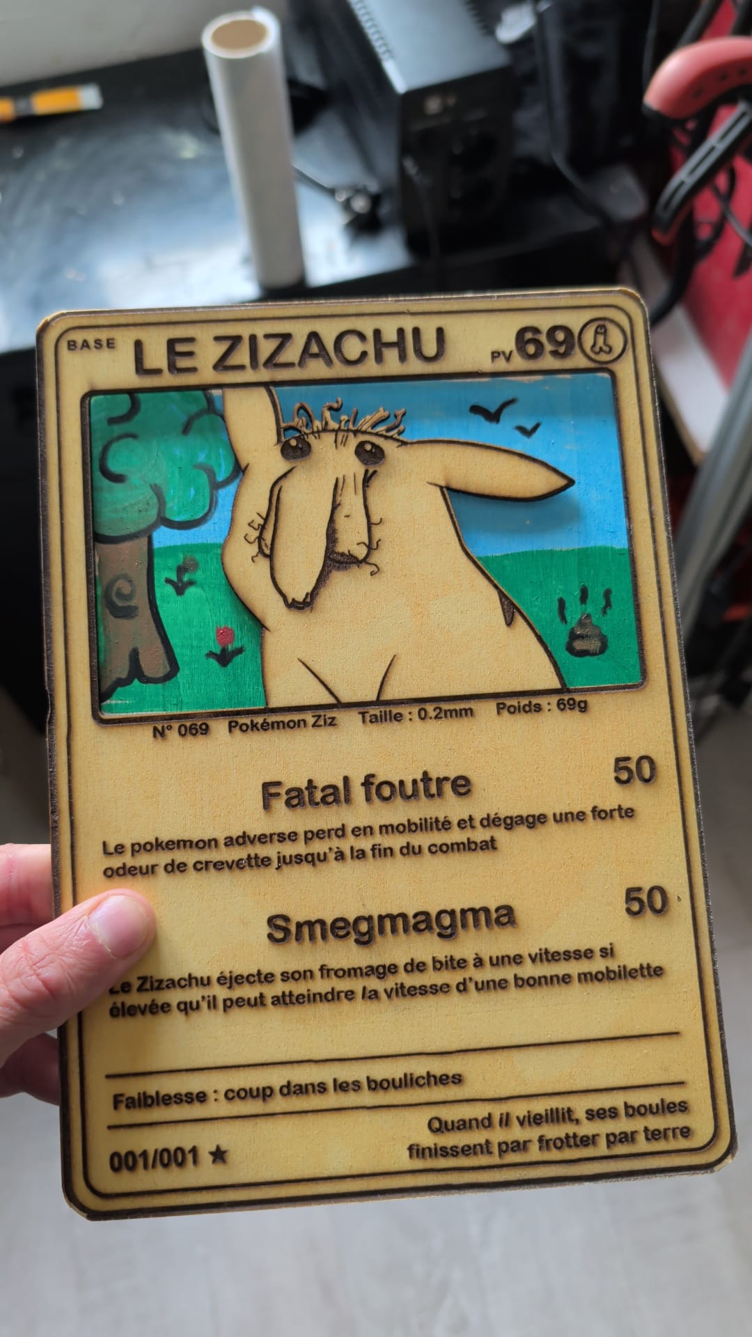 Le Zizachu, pièce unique réalisée pour un ami et non proposée à la vente